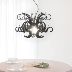 Lampadario a Sospensione in Plexiglass Bianco o Nero Riciclabile - Sancio