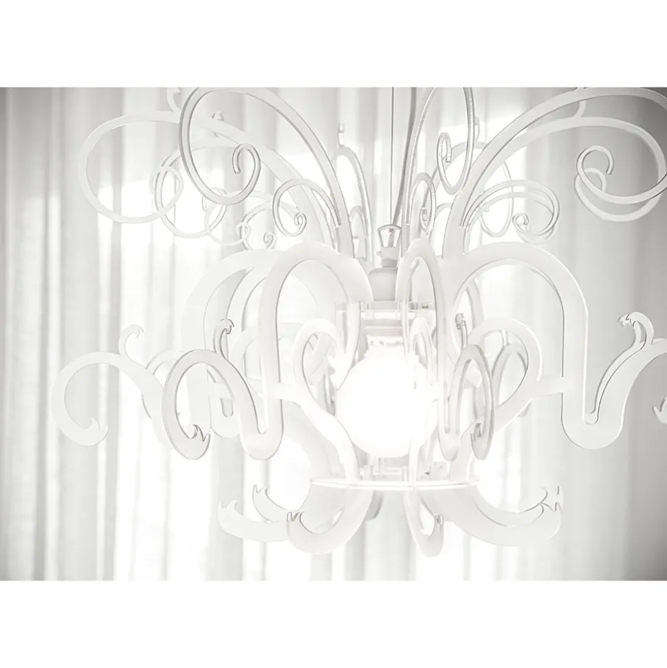 Lampadario a Sospensione in Plexiglass Bianco o Nero Riciclabile - Sancio
