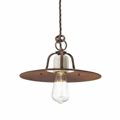 Lampadario a sospensione stile industriale Ferroluce
