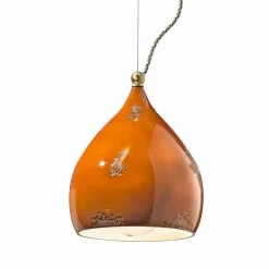 Lampadario a sospensione stile retrò artigianale Ferroluce