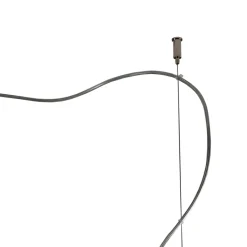 Lampadario a Tre Lumi Grandi Decentrati in Vetro Soffiato Made in Italy - Elisia