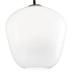 Lampadario a Tre Lumi Grandi Decentrati in Vetro Soffiato Made in Italy - Elisia