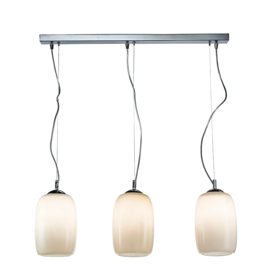 Lampadario a Tre Lumi in Vetro Soffiato Veneziano Made in Italy - Soffio