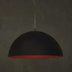 Lampadario Bicolore in Laprene e Nebulite  - Mezza Luna by In-es.artdesign