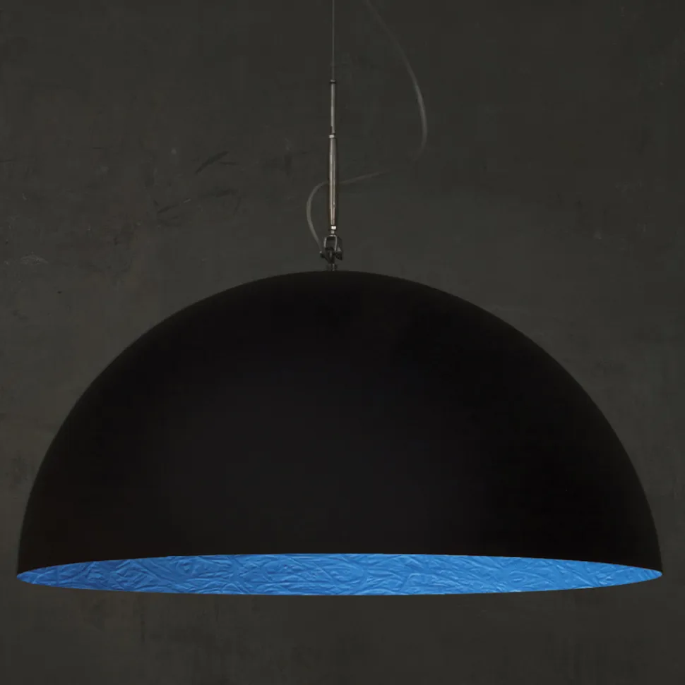 Lampadario Bicolore in Laprene e Nebulite - Mezza Luna by In-es.artdesign