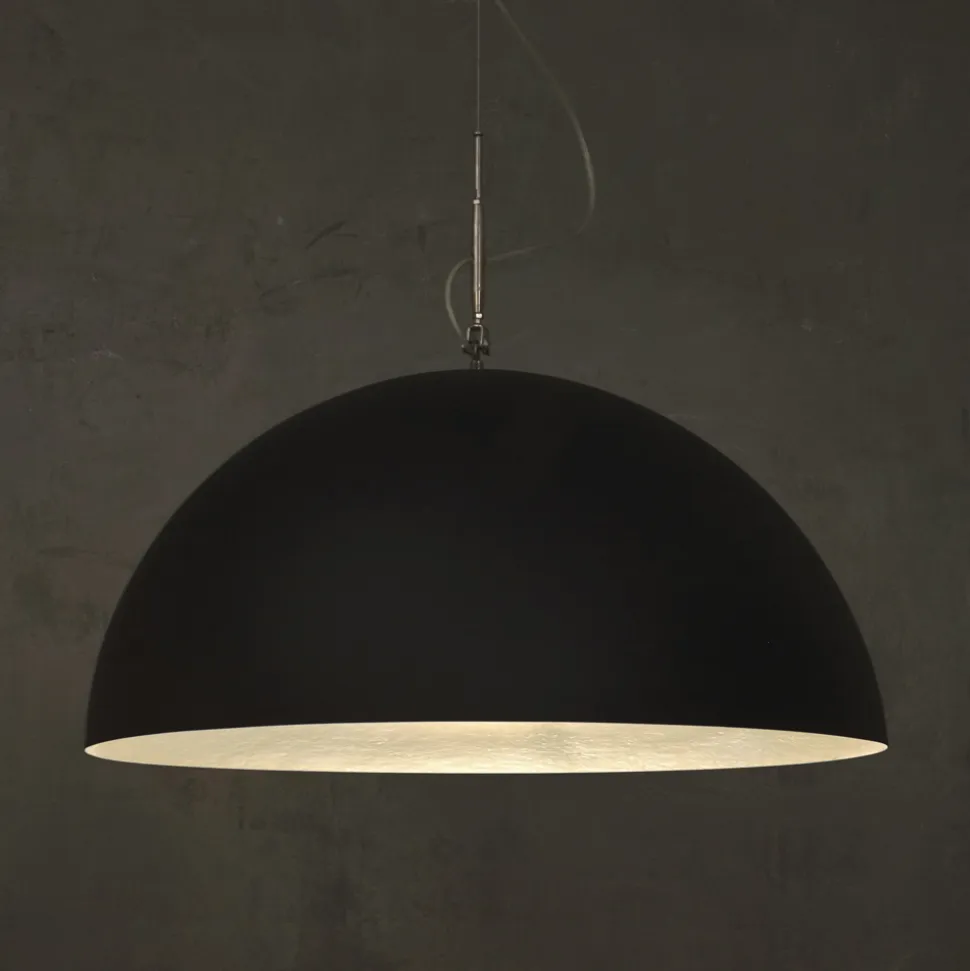 Lampadario Bicolore in Laprene e Nebulite - Mezza Luna by In-es.artdesign