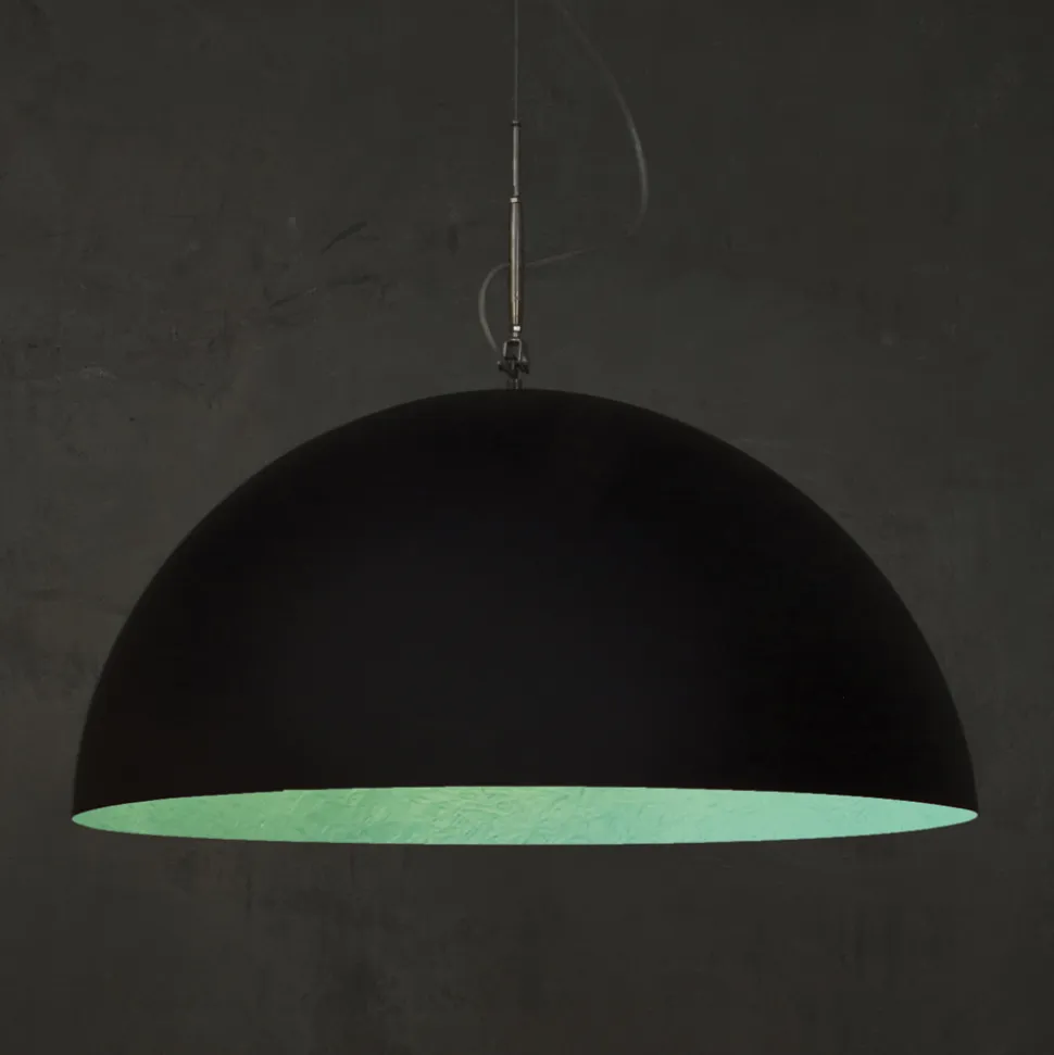 Lampadario Bicolore in Laprene e Nebulite - Mezza Luna by In-es.artdesign