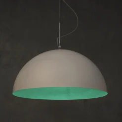 Lampadario bicolore moderno In-es.artdesign Mezza Luna in nebulite