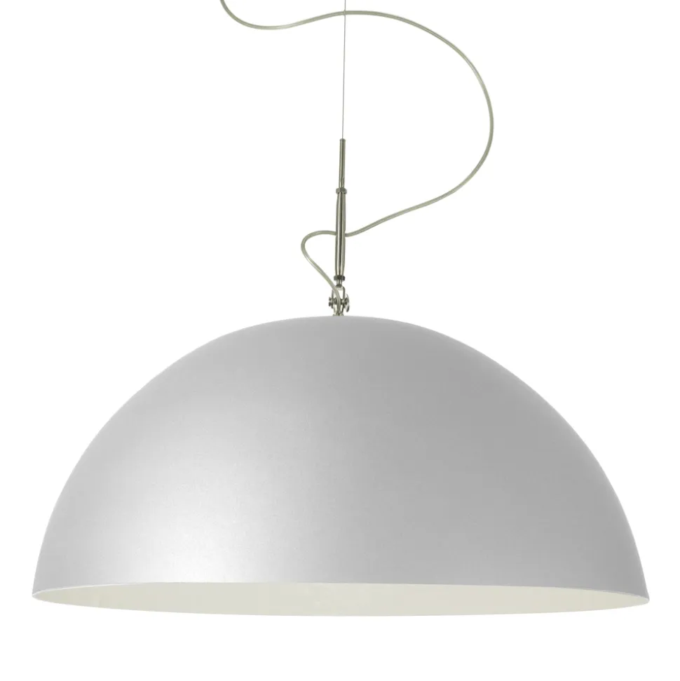 Lampadario bicolore moderno In-es.artdesign Mezza Luna in nebulite