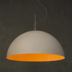 Lampadario bicolore moderno In-es.artdesign Mezza Luna in nebulite