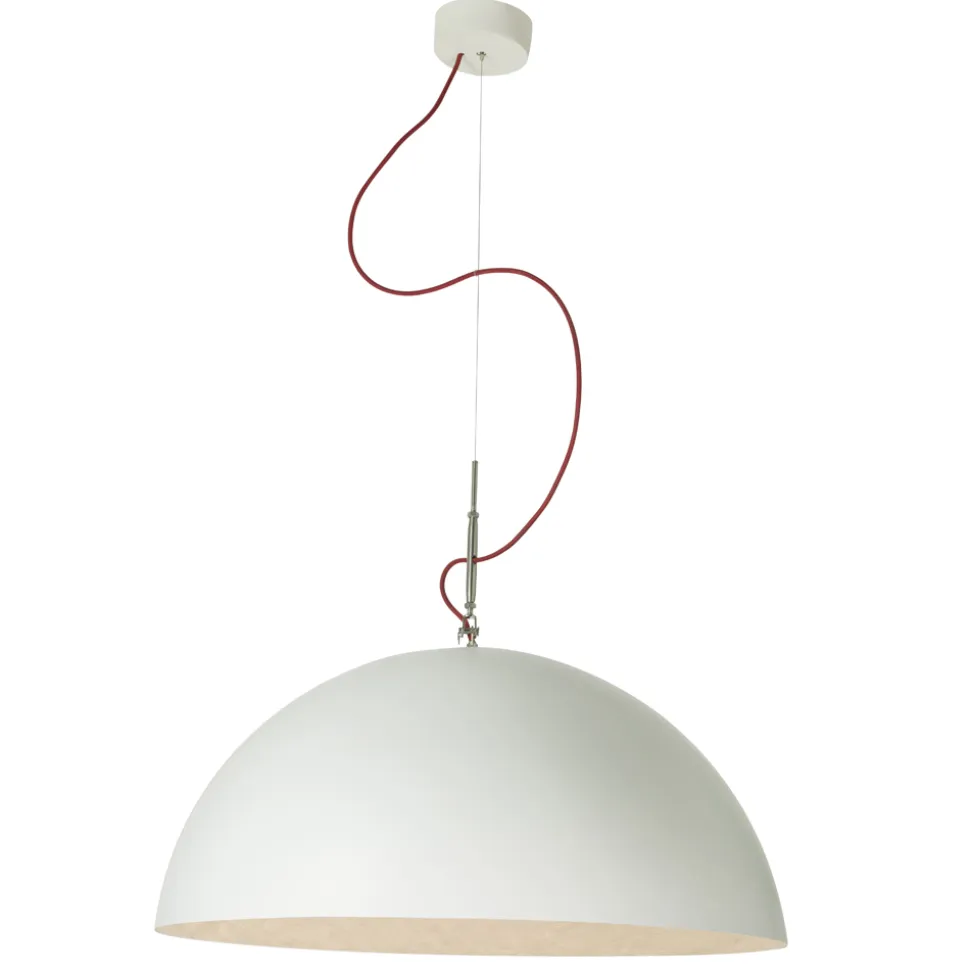 Lampadario bicolore moderno In-es.artdesign Mezza Luna in nebulite