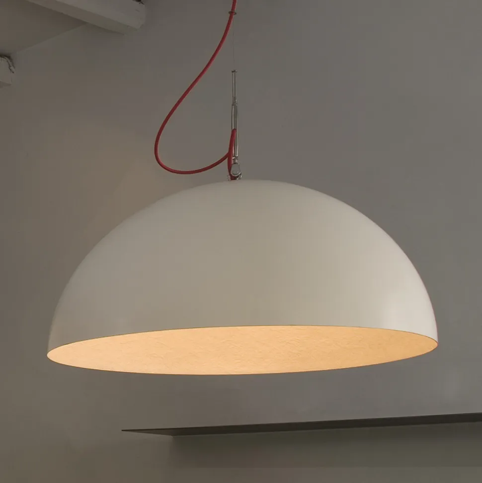 Lampadario bicolore moderno In-es.artdesign Mezza Luna in nebulite