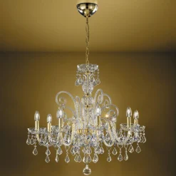 Lampadario Classico 8 Luci in Vetro Veneziano Made in Italy - Fiorentino
