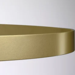Lampadario con Corpo Luminoso in Vetro e 6 Cerchi in Alluminio - Clara