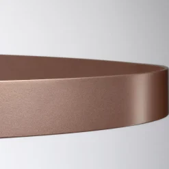 Lampadario con Corpo Luminoso in Vetro e 6 Cerchi in Alluminio - Clara