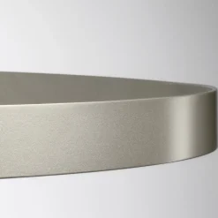 Lampadario con Corpo Luminoso in Vetro e 3 Cerchi in Alluminio - Clara