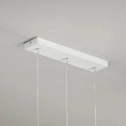 Lampadario con 3 Diffusori in Vetro Soffiato Trasparente Made in Italy - Trilly