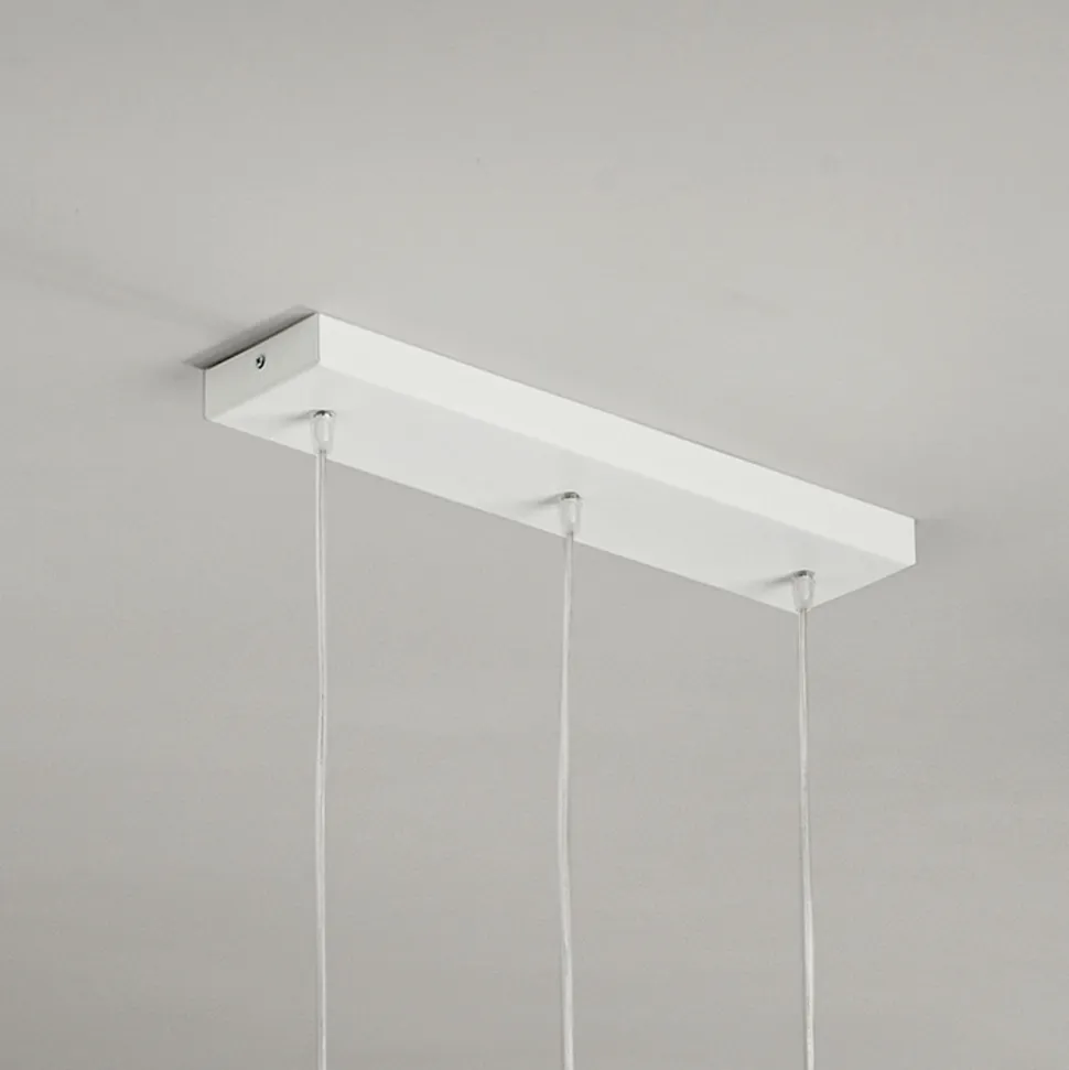 Lampadario con 3 Diffusori in Vetro Soffiato Trasparente Made in Italy - Trilly
