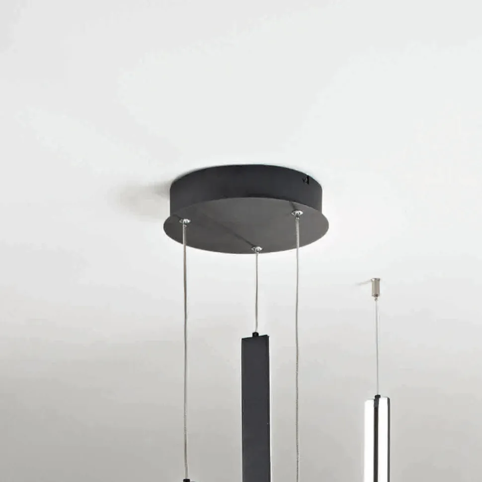 Lampadario con 3 LED con Inserto Amovibile in Vetro Granigliato - Catalpa