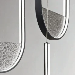 Lampadario con 3 LED con Inserto Amovibile in Vetro Granigliato - Catalpa