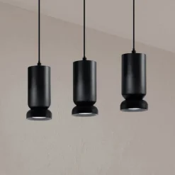 Lampadario con 3 LED in Alluminio Verniciato a Polvere e Cavo Regolabile - Buxus