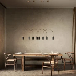 Lampadario con 2 Luci in Diverse Finiture Made in Italy - Signora