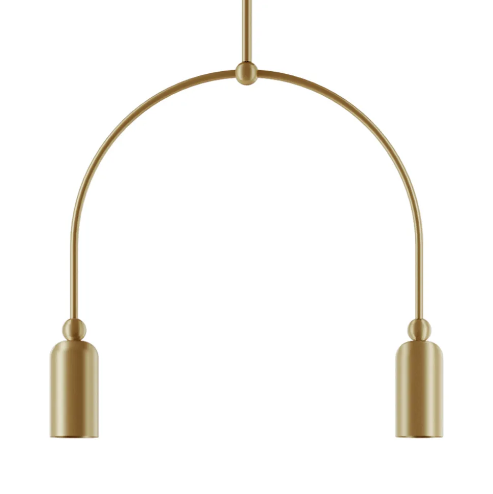 Lampadario con 2 Luci in Diverse Finiture Made in Italy - Signora