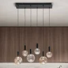 Lampadario con 6 Luci in Vetro Soffiato con Decorazione Balloton - Fairy