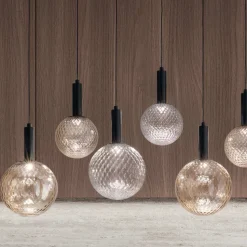 Lampadario con 6 Luci in Vetro Soffiato con Decorazione Balloton - Fairy