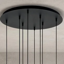 Lampadario con 8 Luci in Vetro Soffiato a Forma di Sfera Made in Italy - Prilla