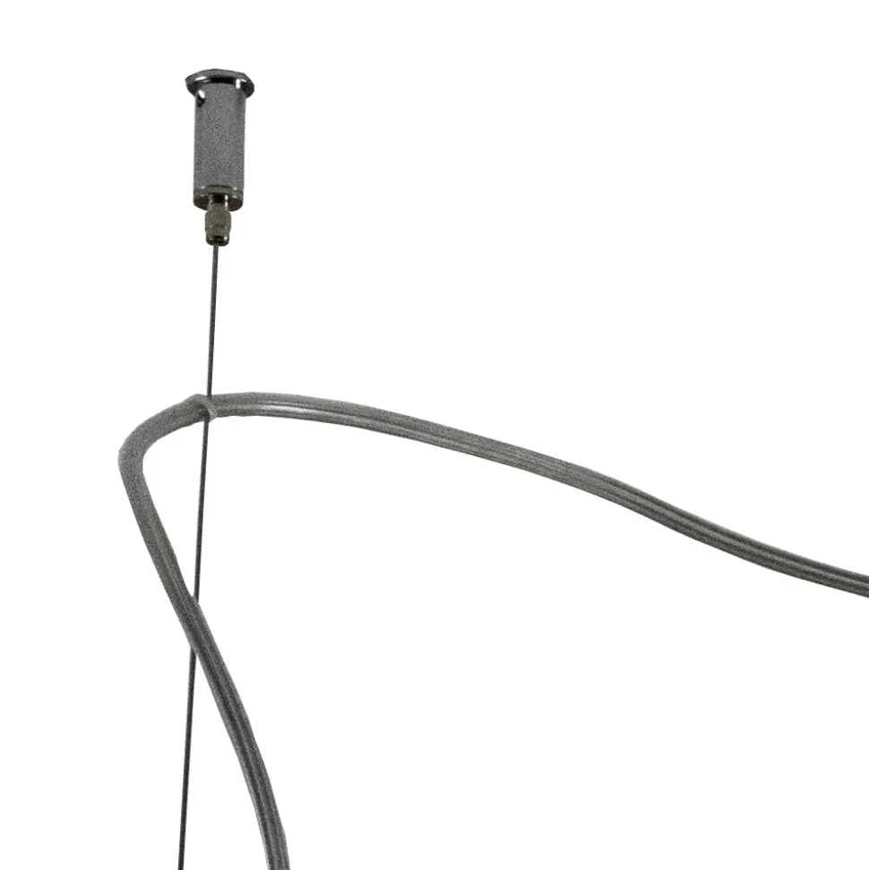 Lampadario Decentrato con Lume Piccolo e Grande in Vetro Made in Italy - Elisia