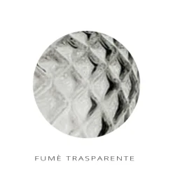 Lampadario Decentrato con Lume Piccolo e Grande in Vetro Made in Italy - Elisia