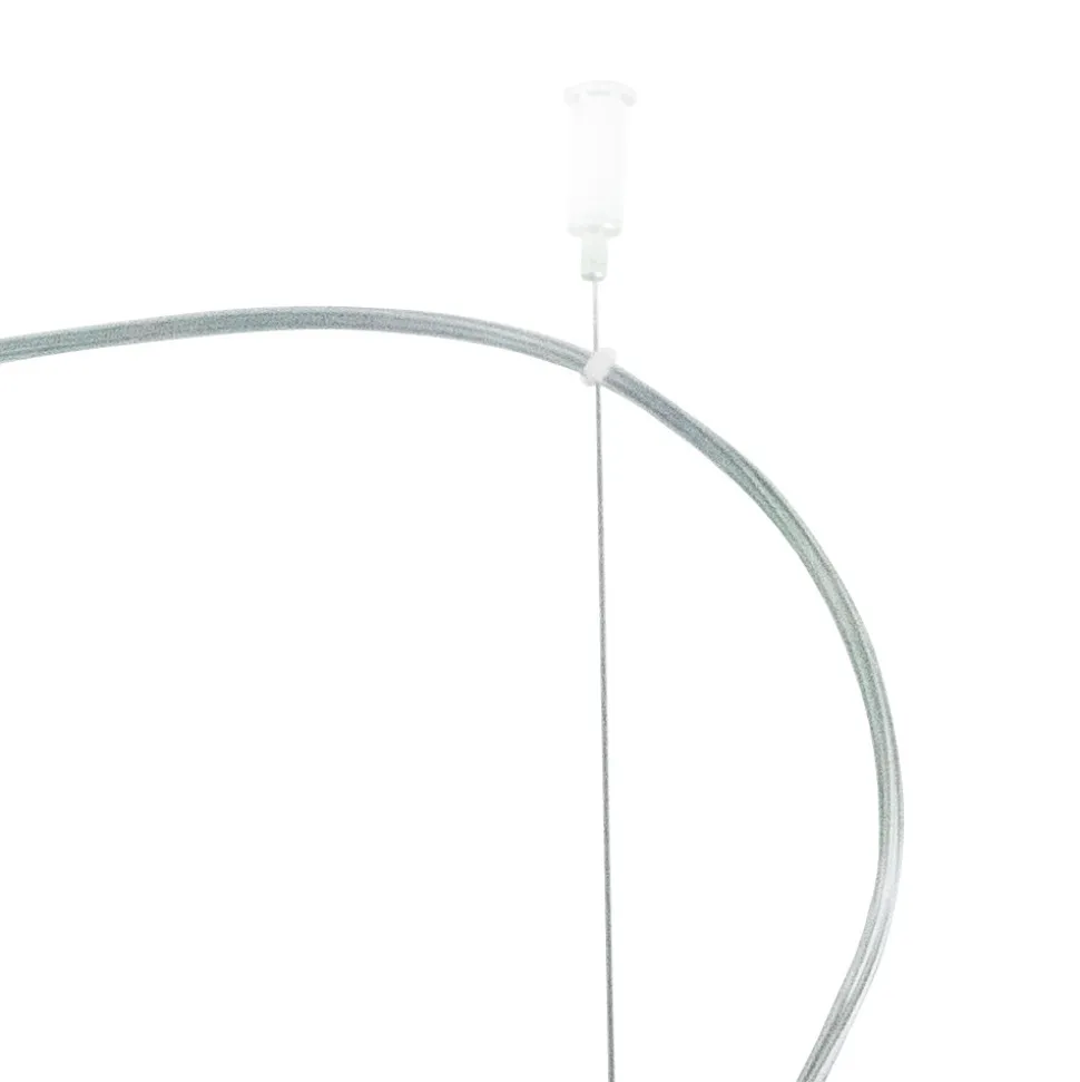 Lampadario Decentrato Due Lumi in Vetro Artigianale Made in Italy - Soffio