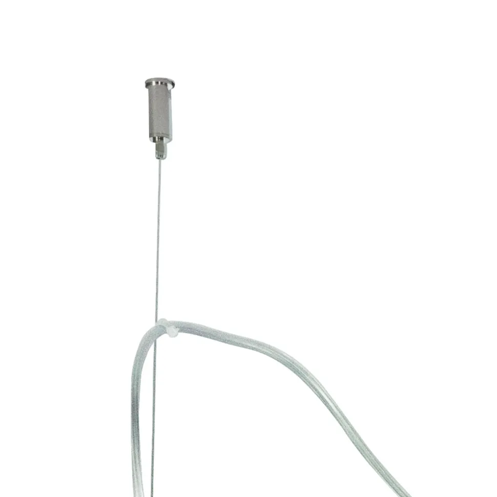Lampadario Decentrato Tre Lumi in Vetro Veneziano Made in Italy - Soffio