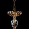 Lampadario design classico a 6 luci in vetro e cristallo Belle
