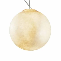 Lampadario di moderno design In-es.artdesign Luna bianco in nebulite