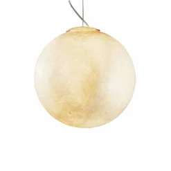 Lampadario di moderno design In-es.artdesign Luna bianco in nebulite