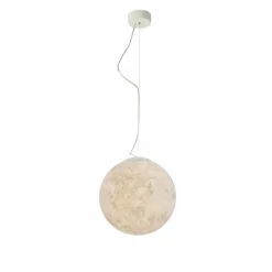 Lampadario di moderno design In-es.artdesign Luna bianco in nebulite