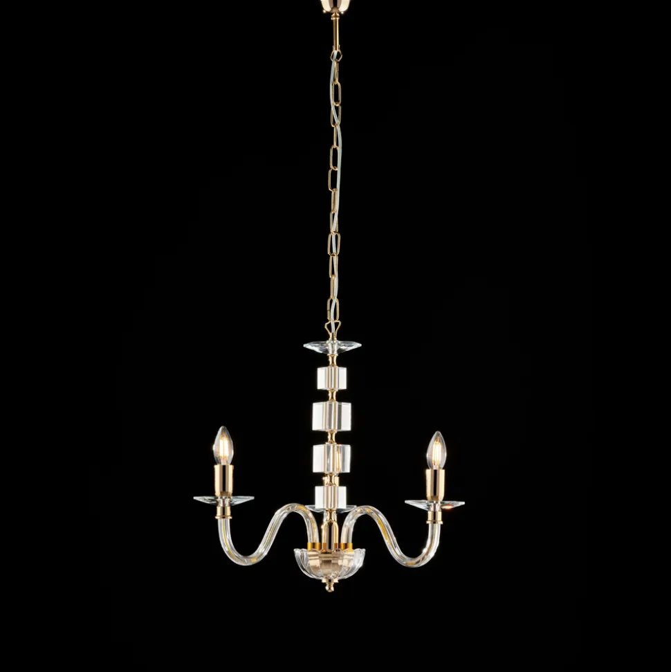 Lampadario in con Vetro e Strass Made in Italy - Innsbruck