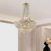 Lampadario in Ferro Dorato con Strass Made in Italy - Baviera