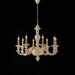 Lampadario in Legno di Diverse Misure Made in Italy - Milano