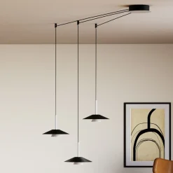 Lampadario in Metallo di Diverse Finiture Made in Italy - Mira