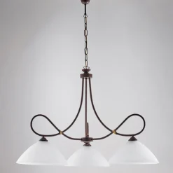 Lampadario in metallo e ceramica per valorizzare gli interni – Eclisse