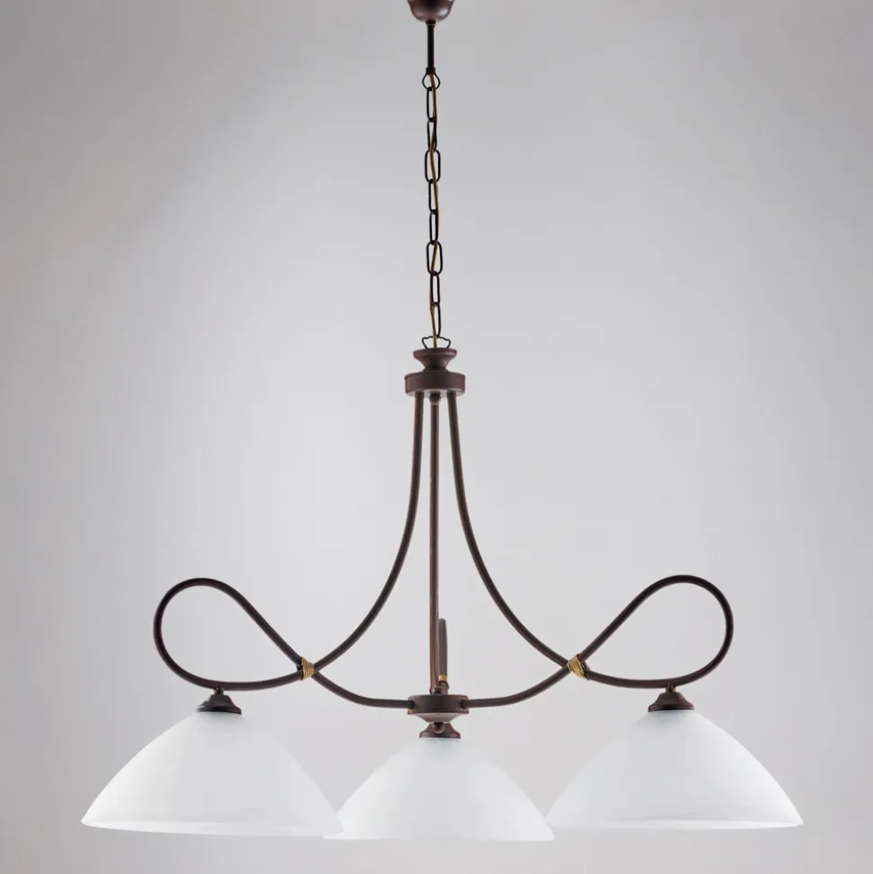 Lampadario in metallo e ceramica per valorizzare gli interni – Eclisse