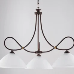 Lampadario in metallo e ceramica per valorizzare gli interni – Eclisse