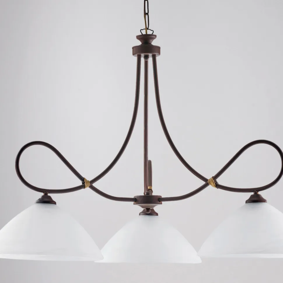 Lampadario in metallo e ceramica per valorizzare gli interni – Eclisse