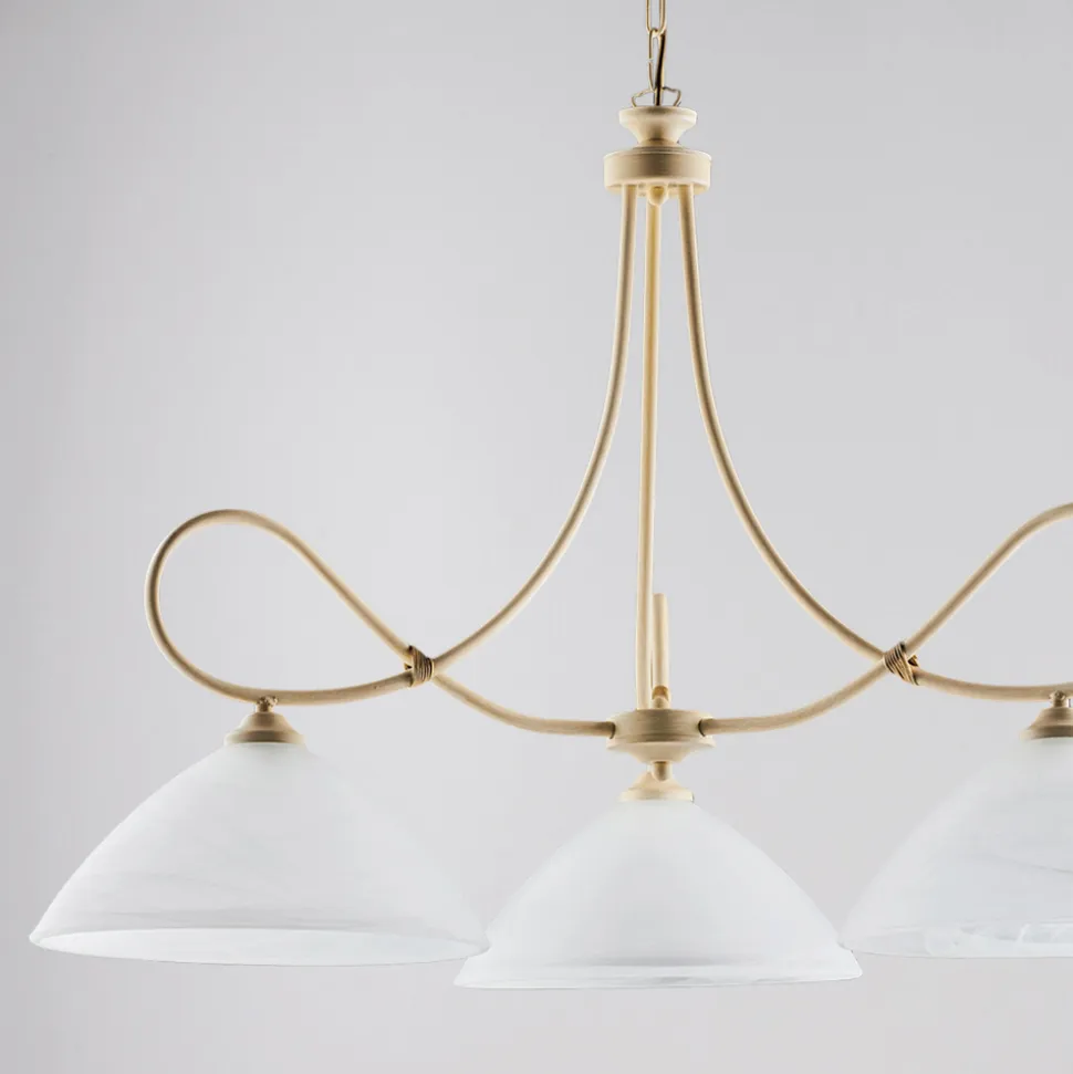 Lampadario in metallo e ceramica per valorizzare gli interni – Eclisse