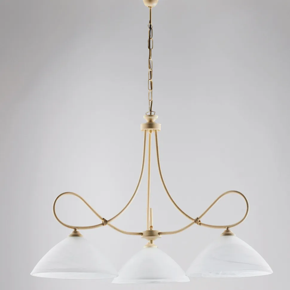 Lampadario in metallo e ceramica per valorizzare gli interni – Eclisse