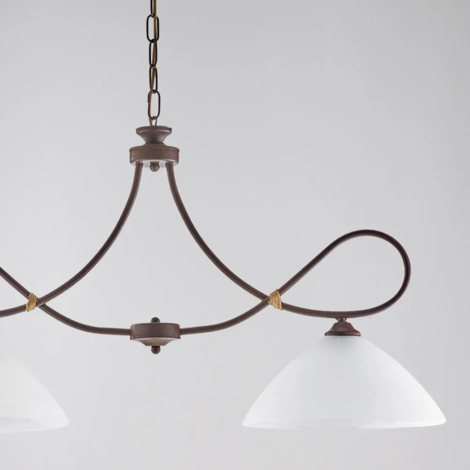 Lampadario in metallo e ceramica per interni eleganti – Eclisse