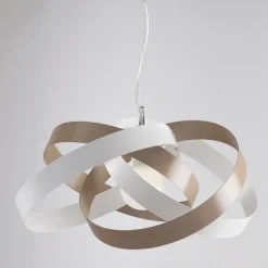 Lampadario in metallo e vetro per illuminare interni con eleganza – Rosmarino
